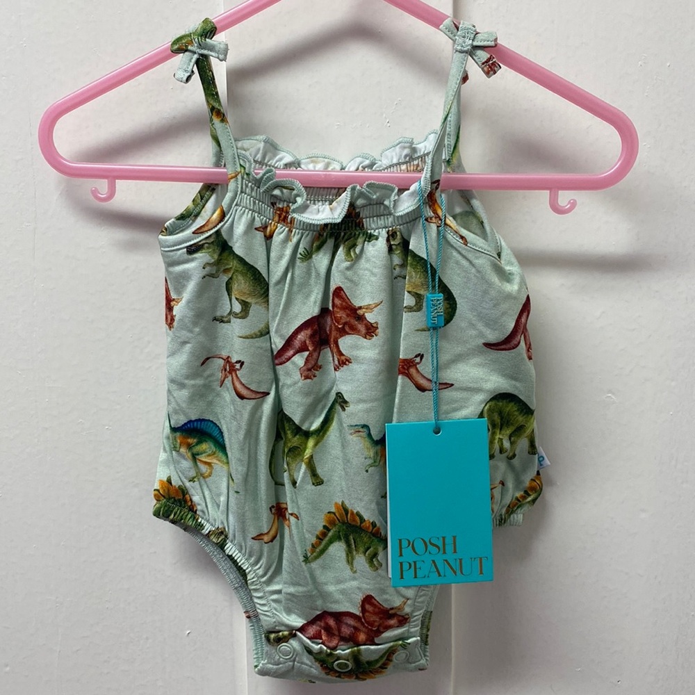 Posh Peanut Dinosaur Bubble Onesie NWT
